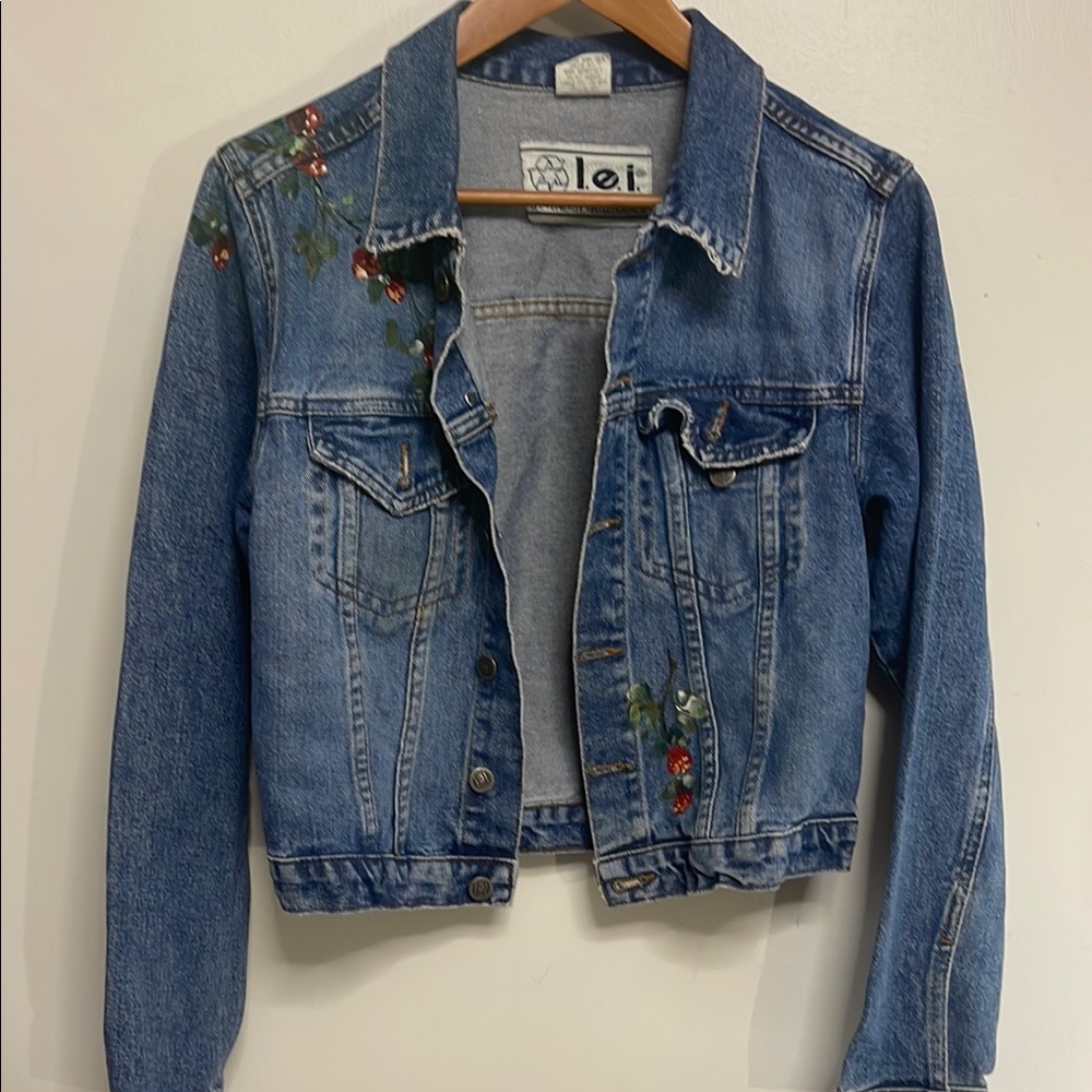 Jean Jacket Classic Cropped Style Lei